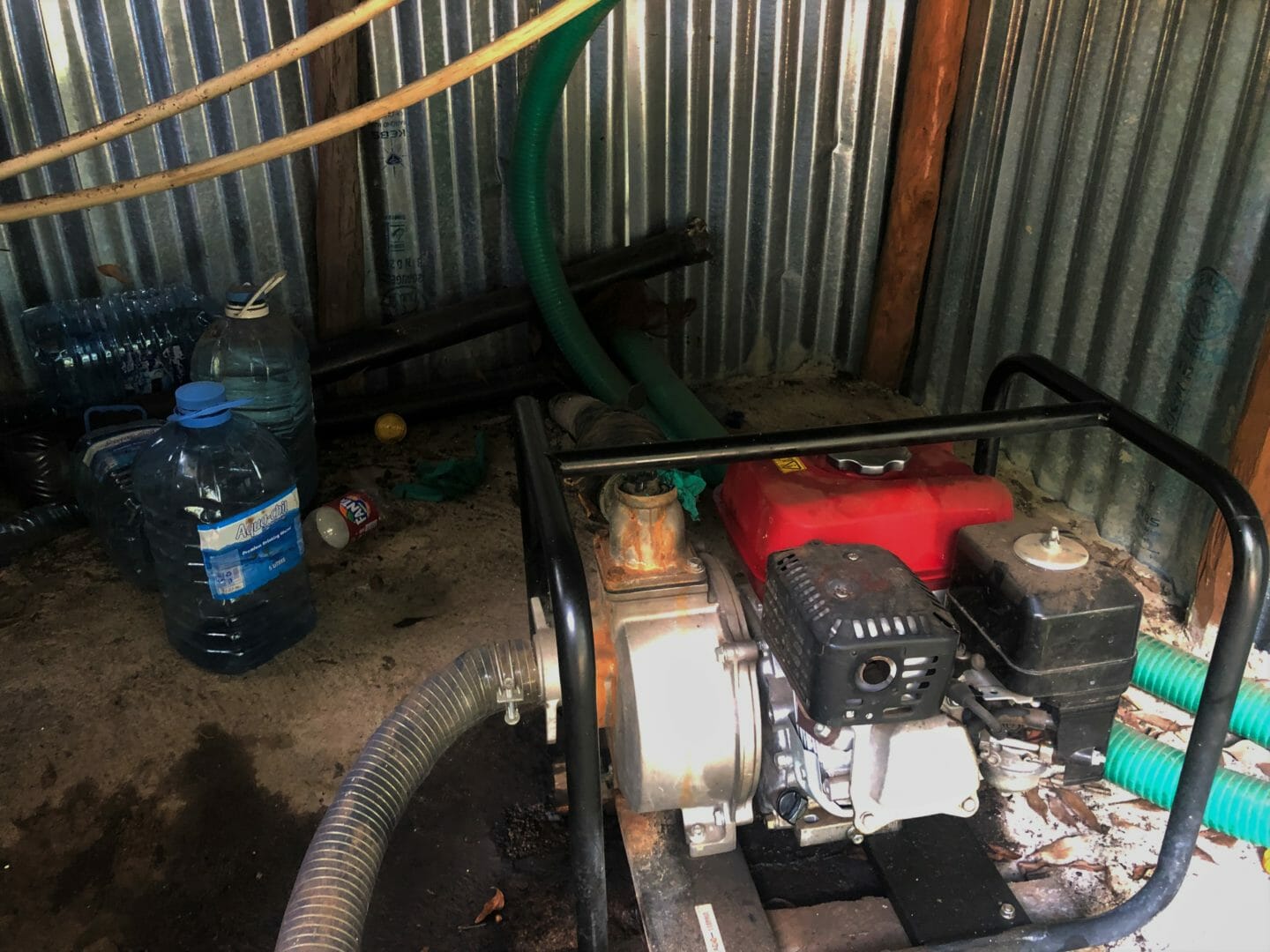Oloolaimutia's old, gas-powered generator.
