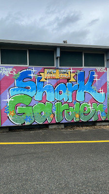 Shark Garden Mural